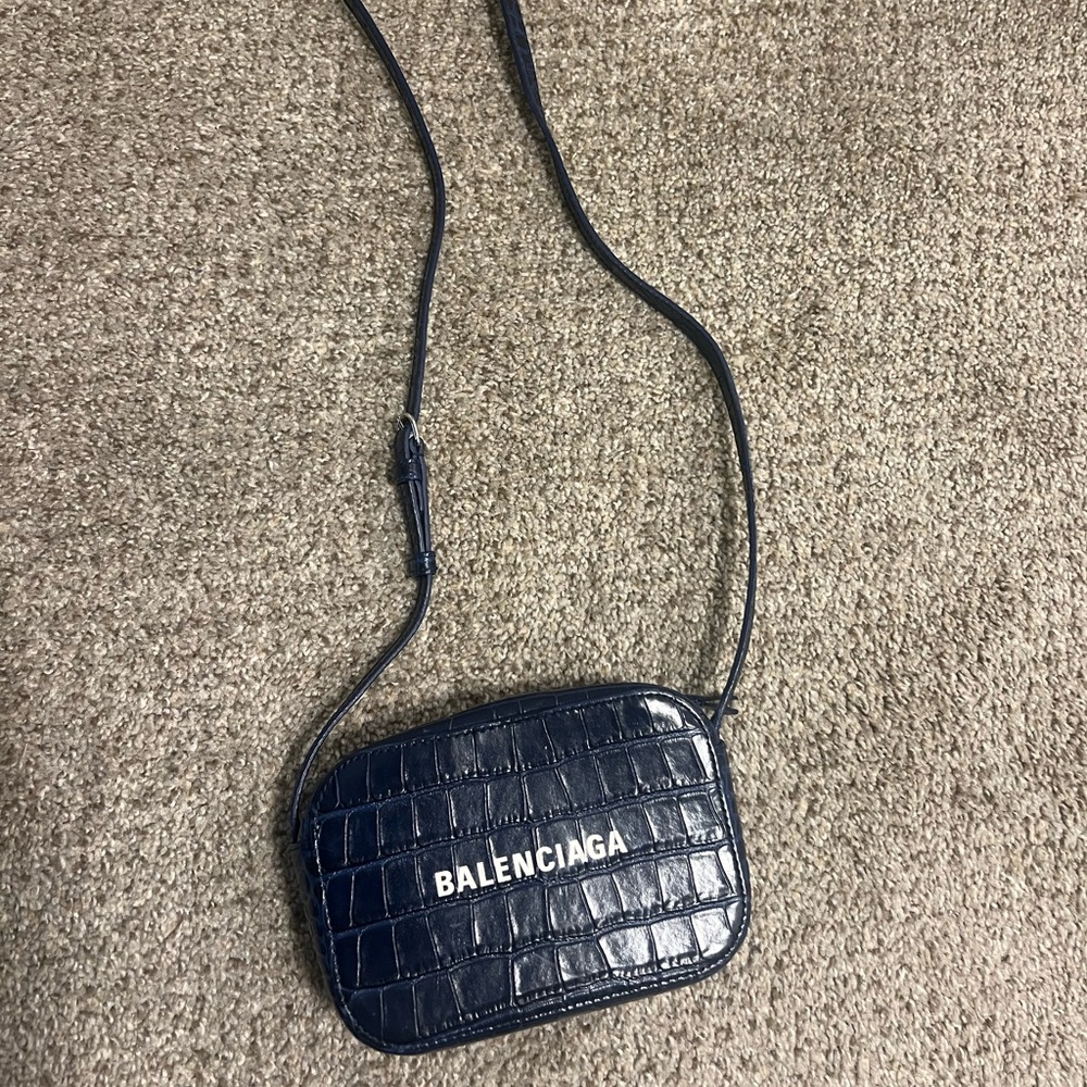 Balenciaga Crocodile Camera Bag - Small